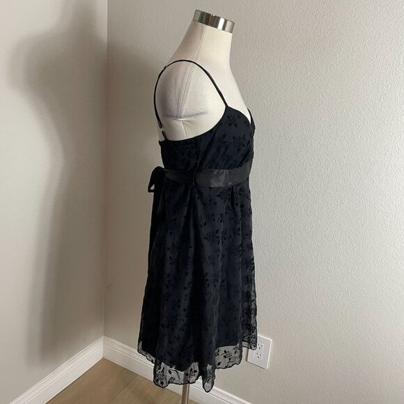 Vintage Y2K Necessary Objects Medium Mini Dress Empire Waist Babydoll Whimsigoth - Picture 6 of 12